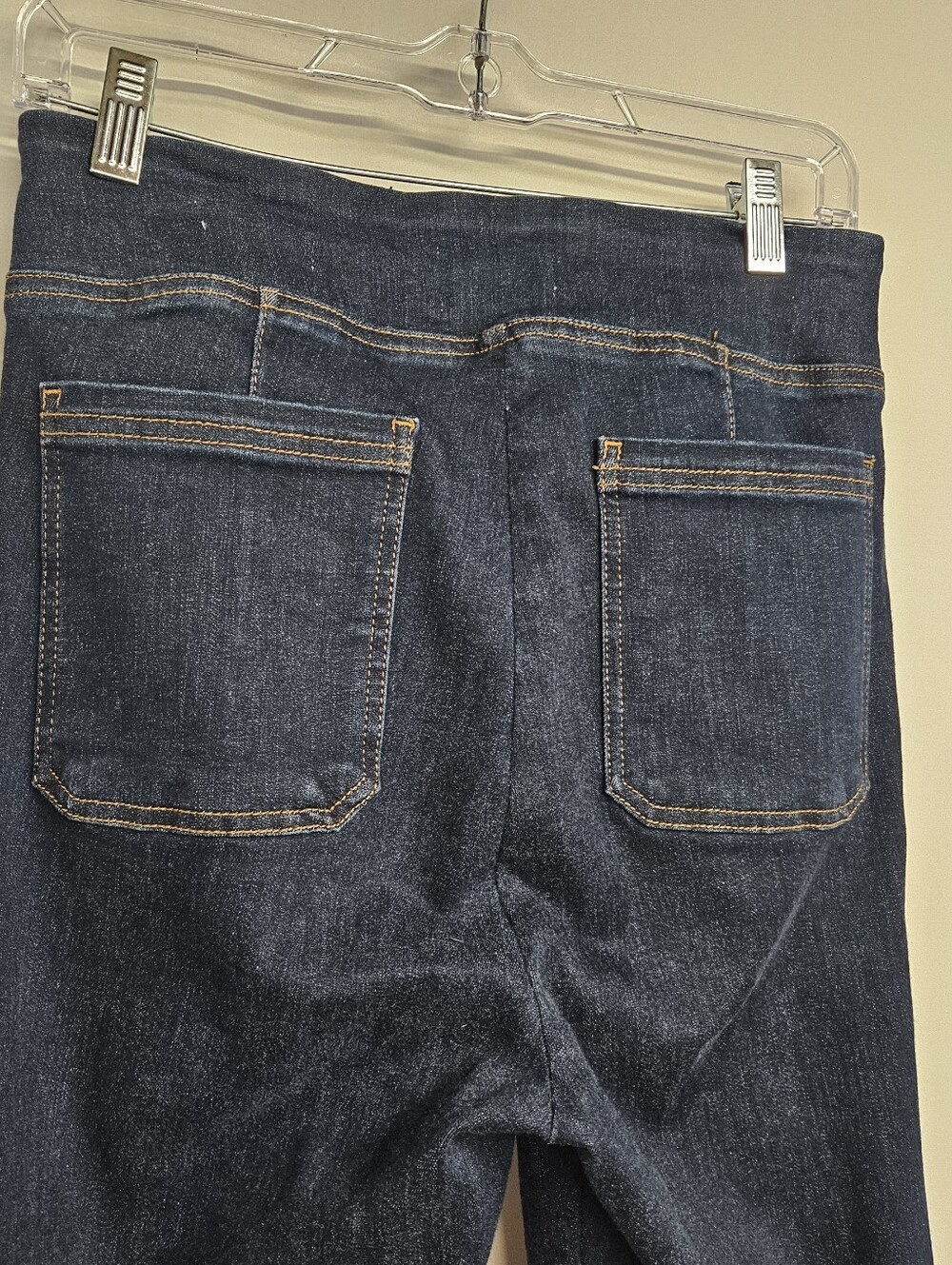 Frame Bardot Jetset Pull-On Bootcut Jeans Keller Wash Patch Pocket Size 2 - Picture 2 of 14